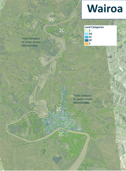 Wairoa land category change from 2A to 2C